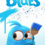 Разгневанные Птички В Синем Постер